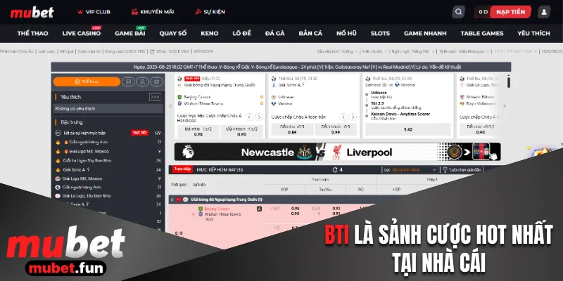 Bti là sảnh cược hấp dẫn tại nhà cái